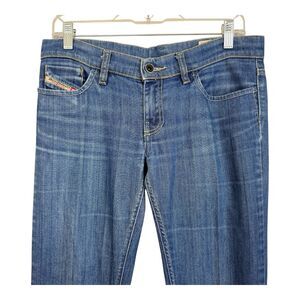 Diesel LIV Jeans Womens Sz 32x33 Made In Italy Stretch Medium Wash Denim